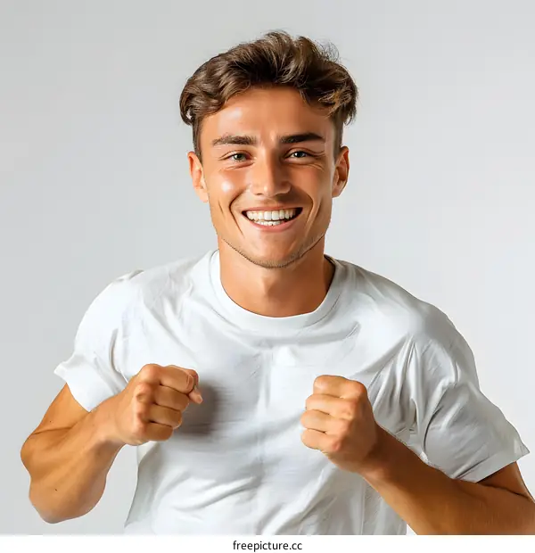 Portrait of a Happy Young Man