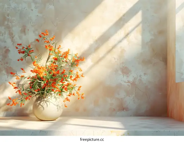 Vase of Flowers in Sunlight