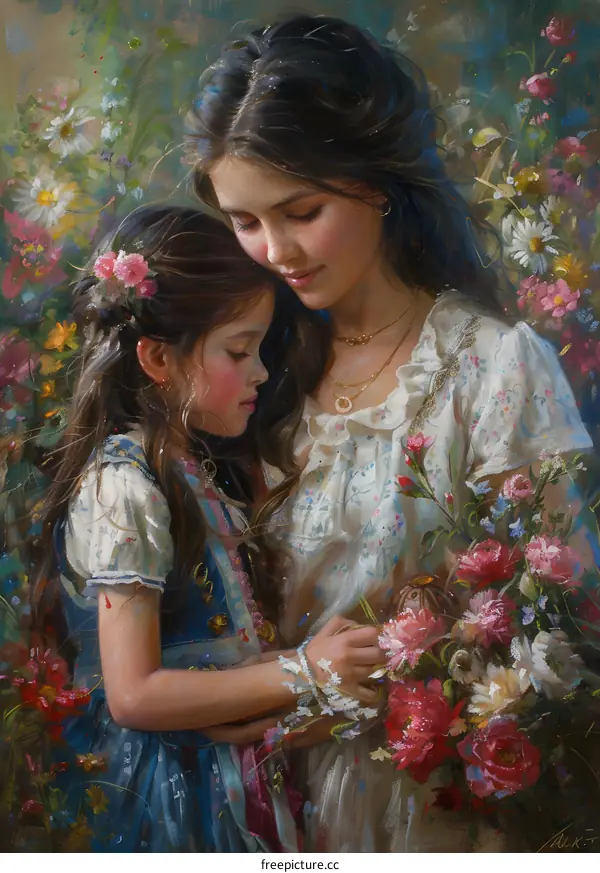 Mother and Child in the Garden