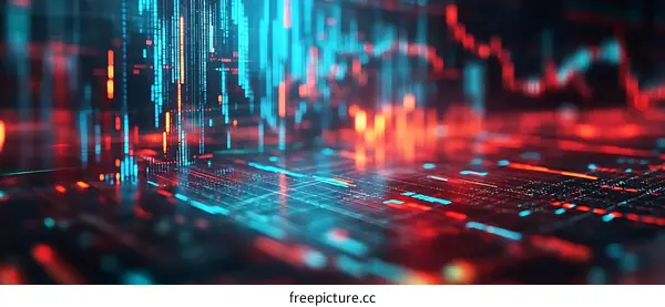 Abstract Digital Data Visualization