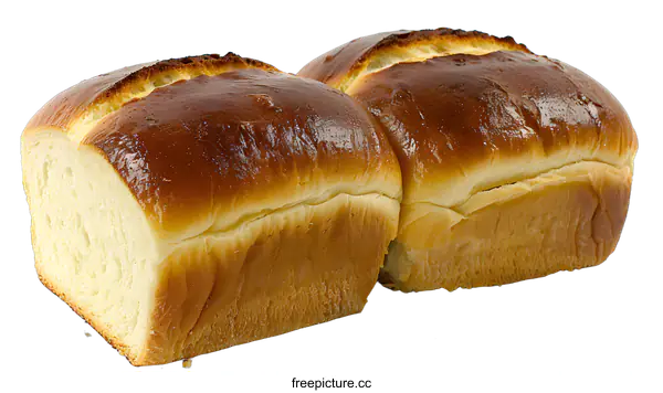 [Transparent Background PNG]Two Loaves of Freshly Baked Bread