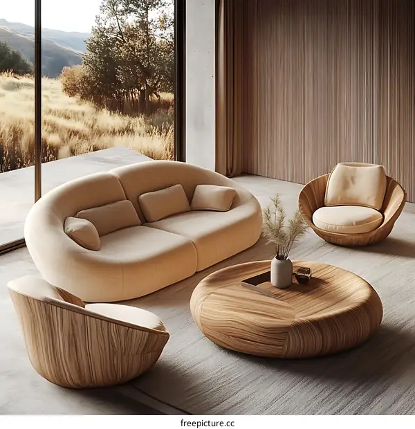 Modern Minimalist Living Room Furniture Design