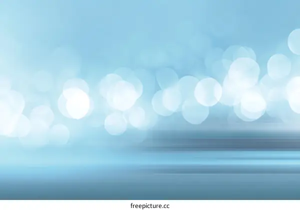 Abstract Light Blue Background with Bokeh