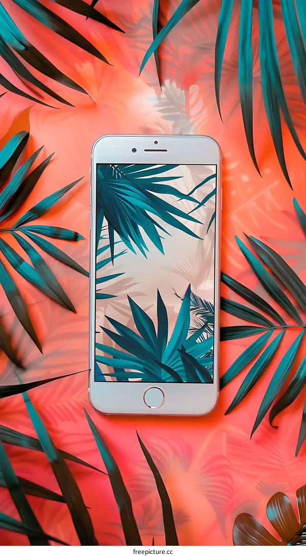 Palm Leaf and Phone