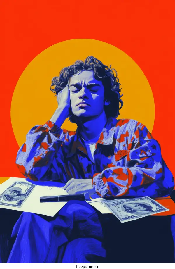 Melancholy Reflection on Financial Worries