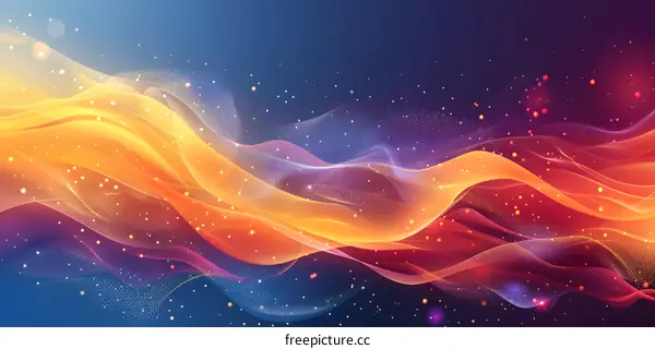 Wavy colorful abstract background