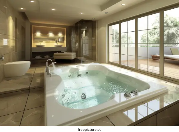 Luxury Modern Spa Bathroom Interior Design