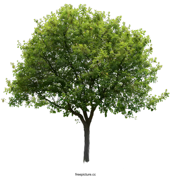 [Transparent Background PNG]Isolated Green Tree with Lush Foliage