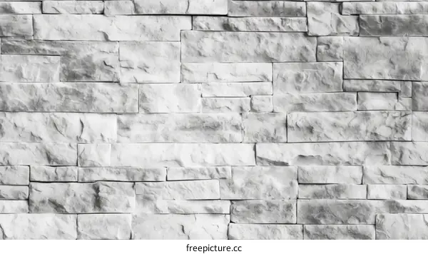 Whitewashed brick wall texture background