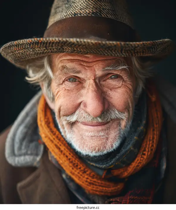 Portrait of a Senior Man with a Warm Smile