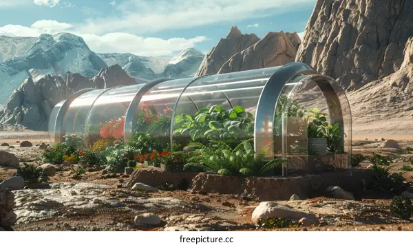Glass Greenhouse on Mars: A Step Towards Colonization