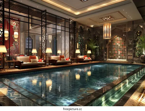 Indulge in Tranquility at This Luxurious Indoor Pool