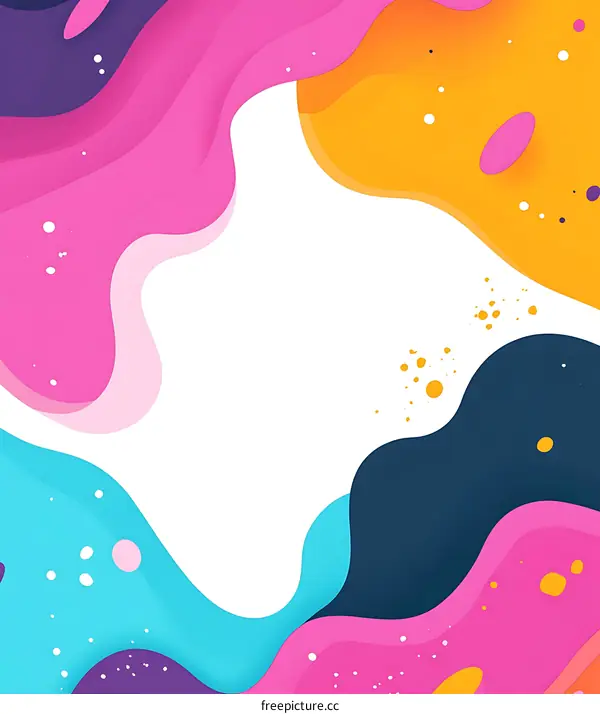 Colorful Abstract Background With Liquid Shapes