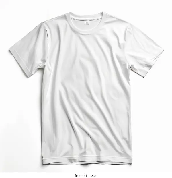 White T-Shirt on White Background