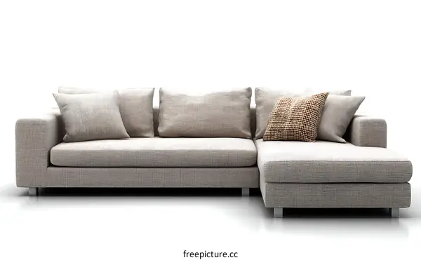 Modern Sectional Sofa with Cushions
