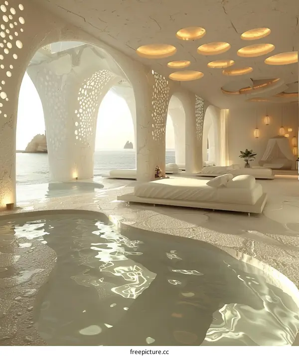 Modern Seaside Spa Interior Design