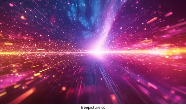 Abstract Colorful Speed Lines