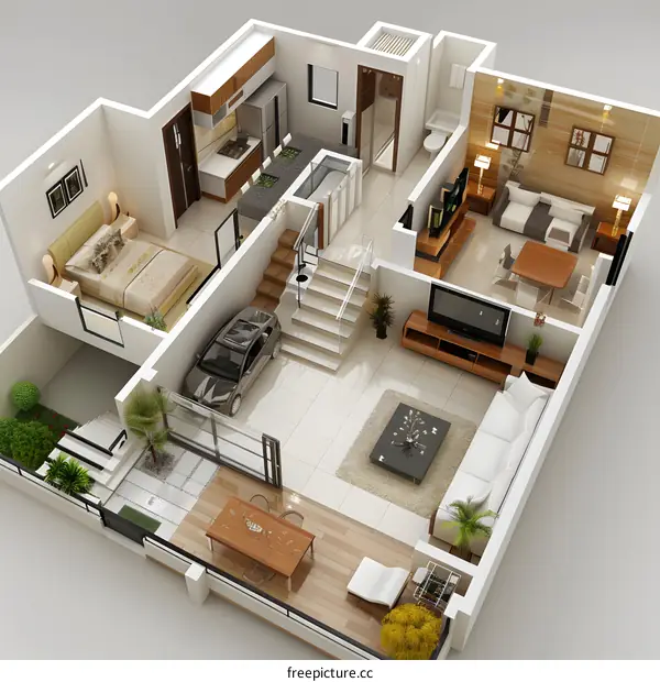 3D house interior design