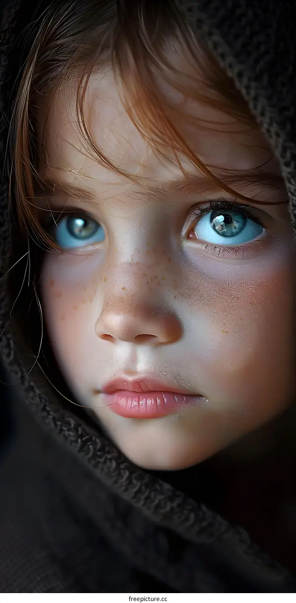 The portrait of a girl