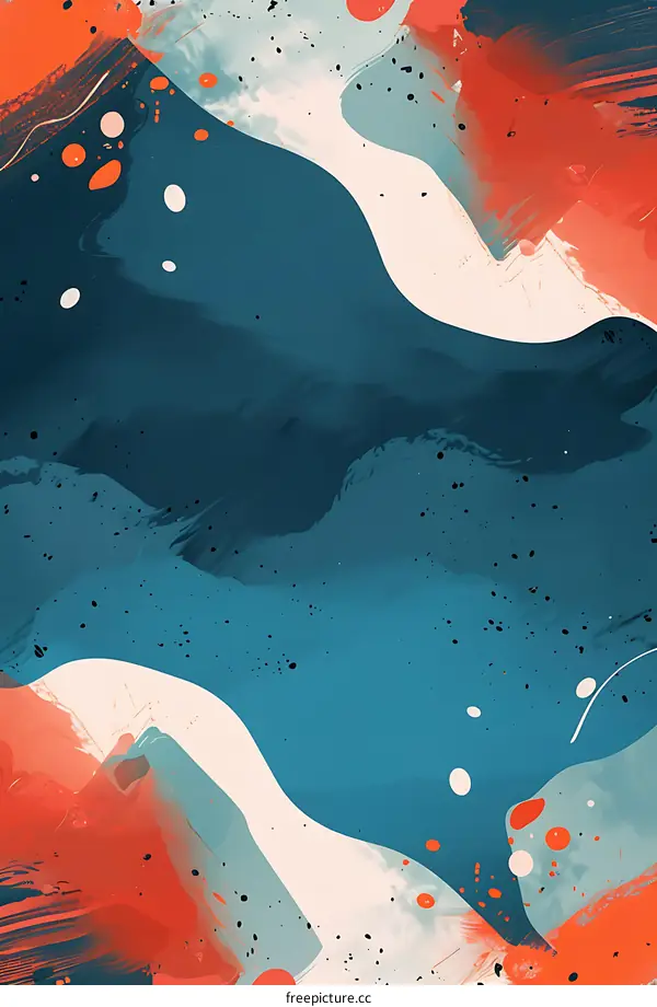 Abstract Colorful Paint Strokes Background