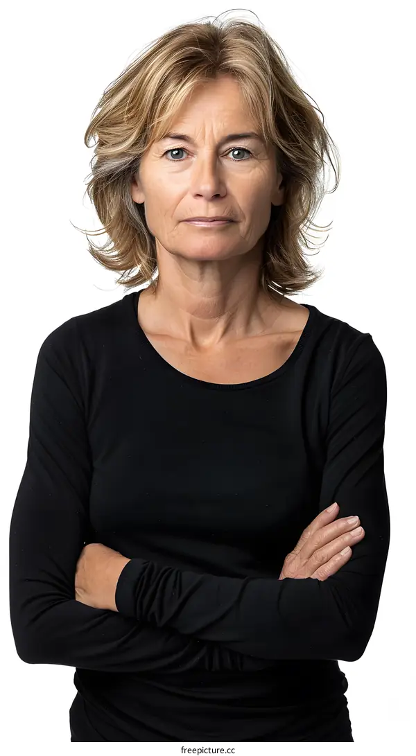 Portrait of a woman with arms crossed