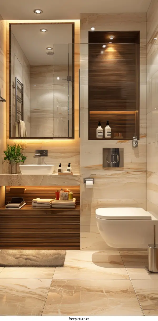 Modern Bathroom with Minimalist Design