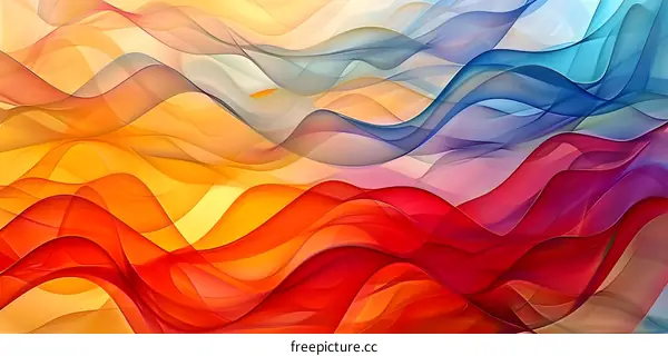 Abstract Colorful Wavy Background