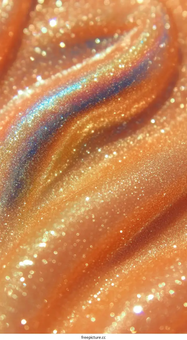 Beautiful Orange Glitter Texture Background