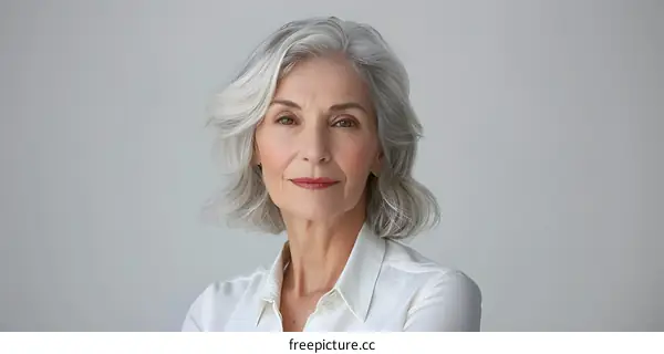 portrait of a confident senior woman