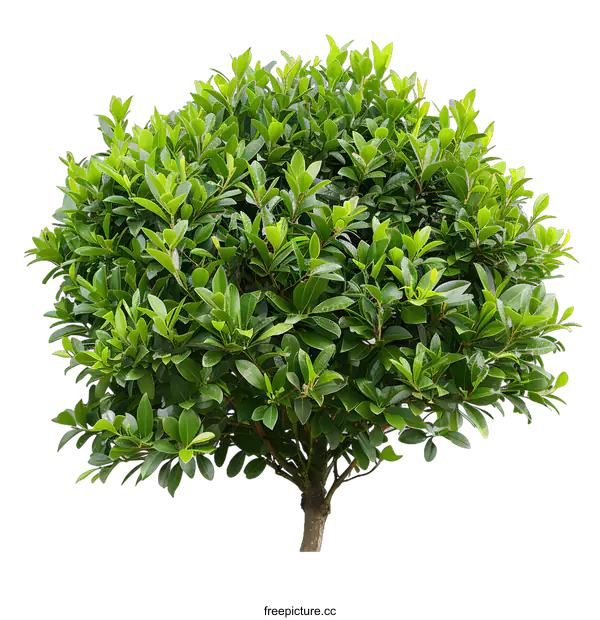 [Transparent Background PNG]Green Bush Tree Isolated On White Background