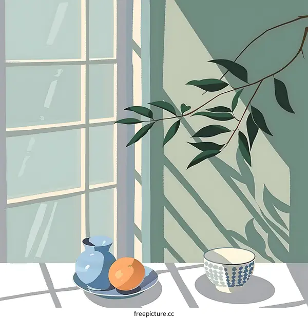 Still Life with Window and Sunlight