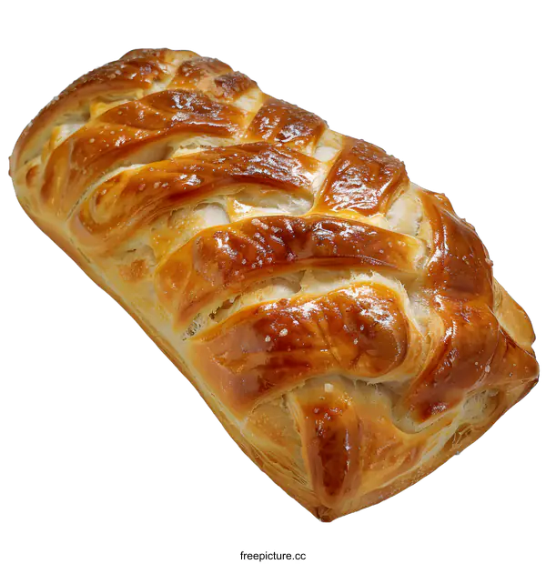 [Transparent Background PNG]Golden brown baked pastry on a white background