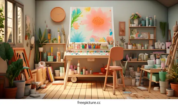 A Colorful Art Studio