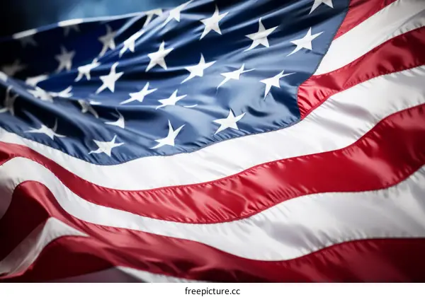 Close-up of the American Flag