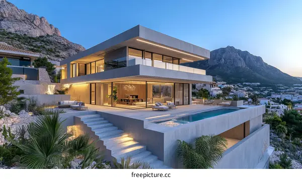 Modern Villa with Stunning Mountain View