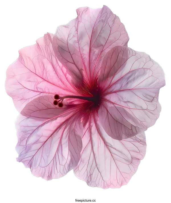 [Transparent Background PNG]A beautiful hibiscus flower with a white background