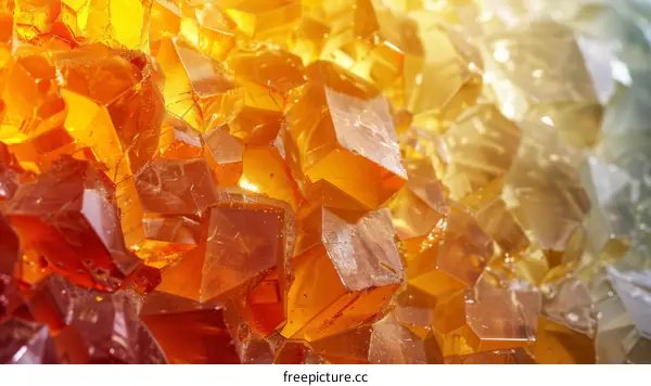 Cluster of Citrine Crystals