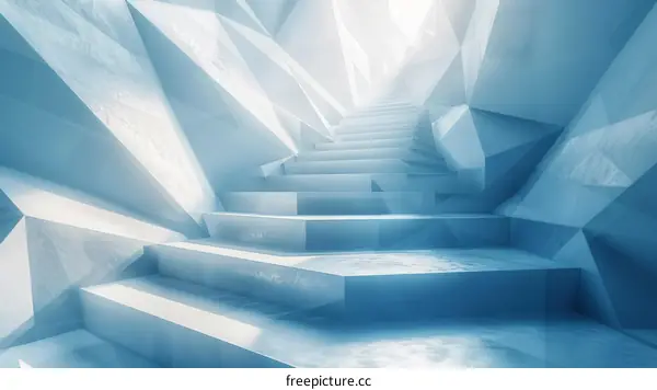 Blue Crystal Stairway to Heaven