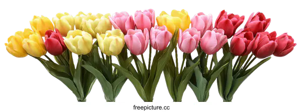 [Transparent Background PNG]Beautiful Artificial Tulip Bouquet Arrangement