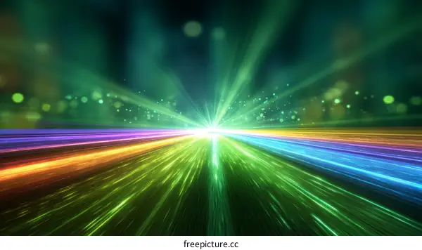 Colorful Speed Lines Abstract Background