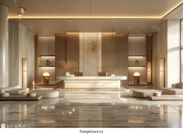 Modern Luxury Hotel Lobby Interior Design