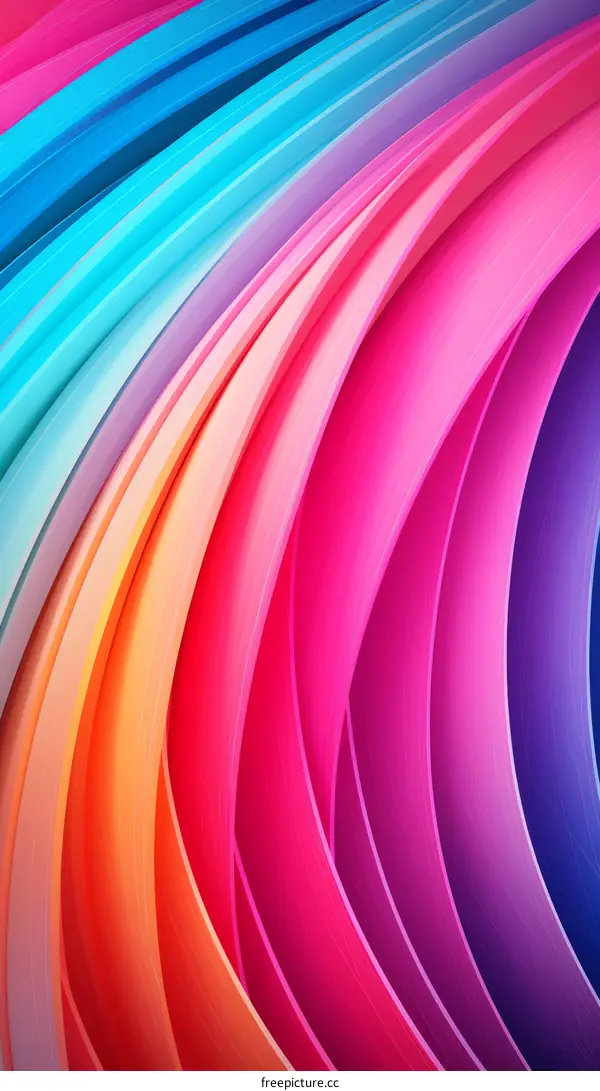 Abstract Colorful Wave Background