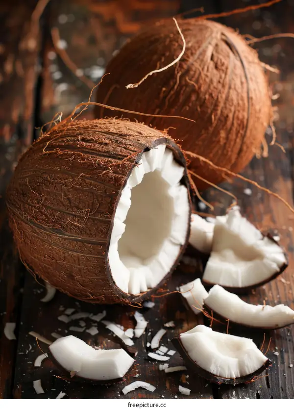 Coconut, a tropical fruit