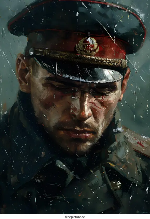 Portrait of a Soviet soldier