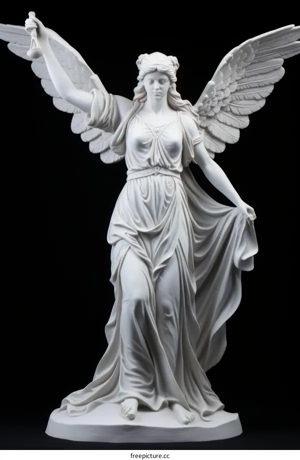 Nike, the Winged Goddess of Victory: A Marble Statue