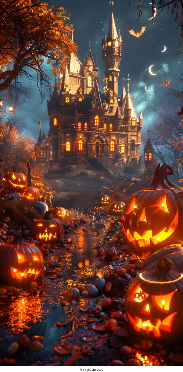Halloween Pumpkin Castle