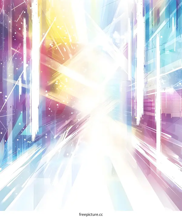 Abstract Colorful Digital Art Background with Light Effects