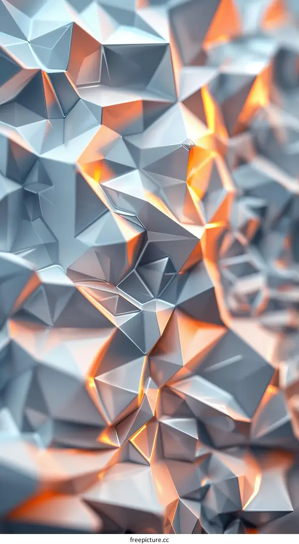 Abstract Geometric Polygonal Crystal Structure