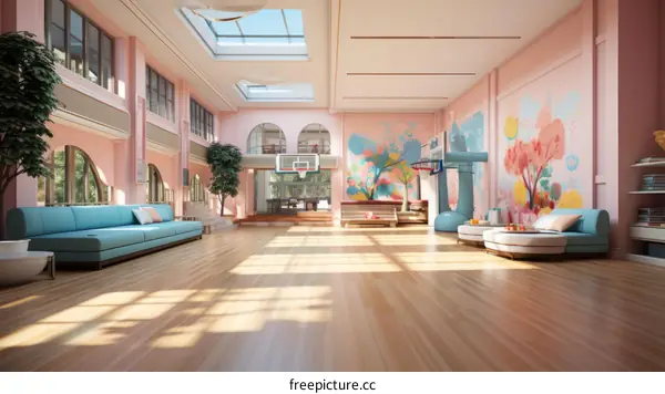 Luxury Home with Indoor Basketball Court and Stunning Views