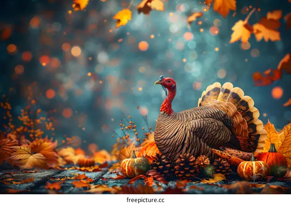 Thanksgiving Turkey Pumpkin Harvest Celebration